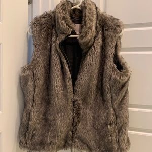 Banana Republic Faux Fur vest